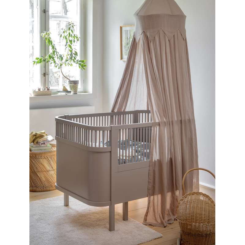 Sebra Sängen och Skötbordet m. Tillbehör - Jetty Beige - Deluxe Bundle 3 