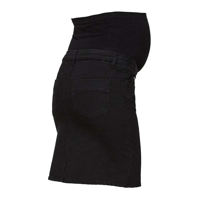 Mamalicious Lola Denim Kjol - Svart 
