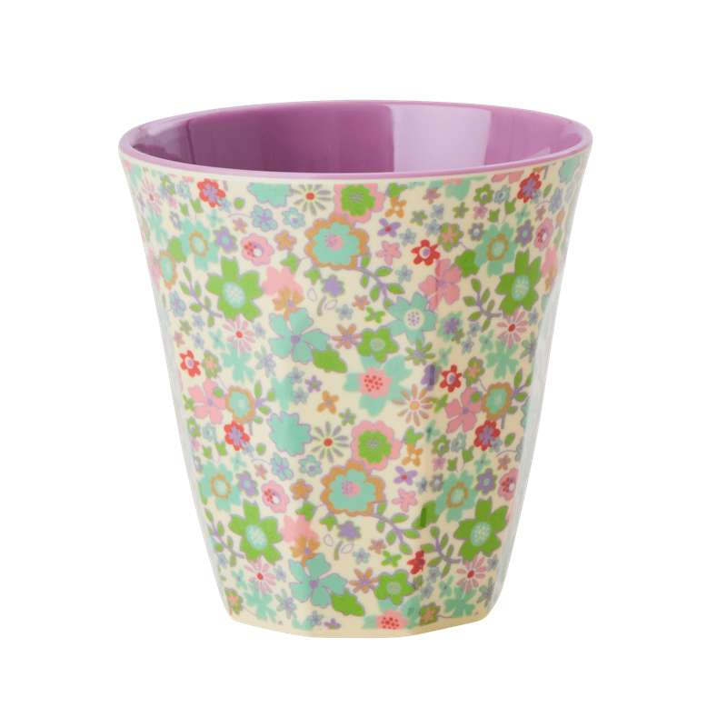 RICE Kopp - Medium - Pastell Höstblommönster 