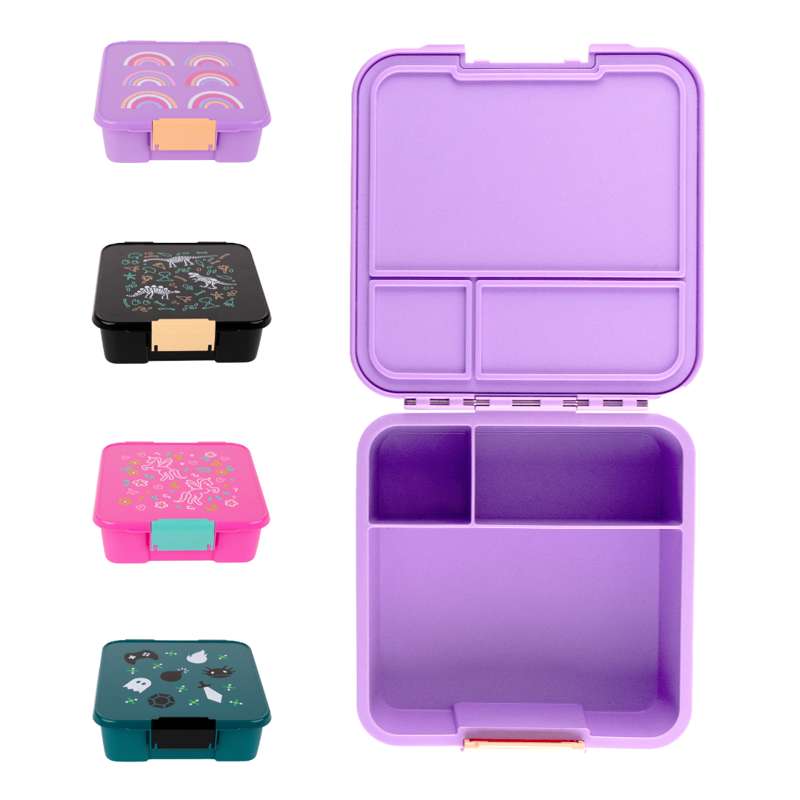 MontiiCo Bento 3 Matlåda - Dinosaurieland 