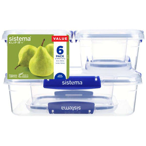 Sistema Essentials Klip It Plus - 6-pack - Blå
