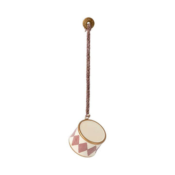 Maileg Julornament i Metall - Trumma - Liten - Ljus Lila 