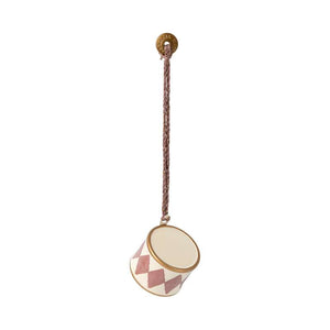 Maileg Julornament i Metall - Trumma - Liten - Ljus Lila 