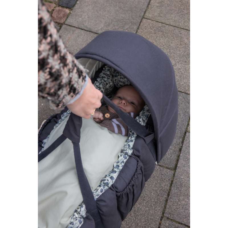 Sebra 3-i-1 Babynest m. Kappa - Blå Oliv 
