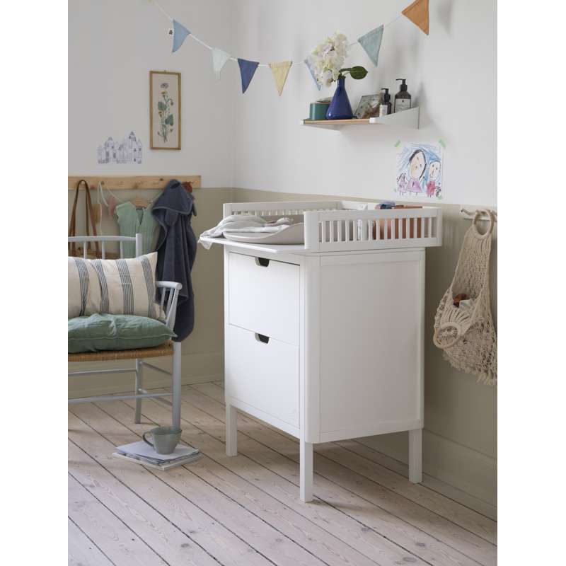 Sebra Skötbordet m. Lådor - Classic White - Bundle 2 