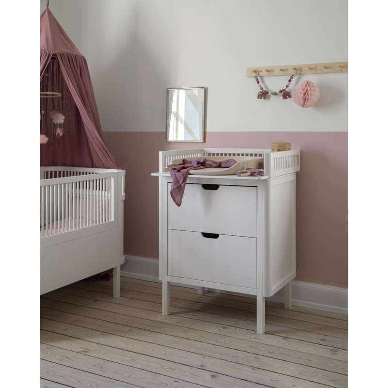 Sebra Skötbordet m. Lådor - Classic White 