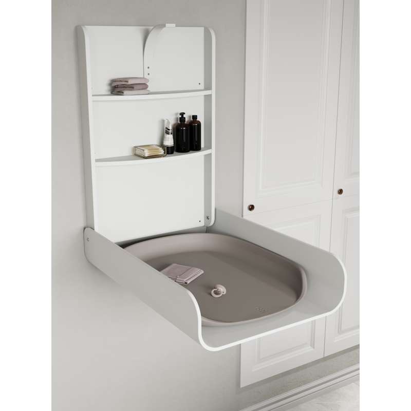 Sebra Väghängt Skötbord - Classic White 