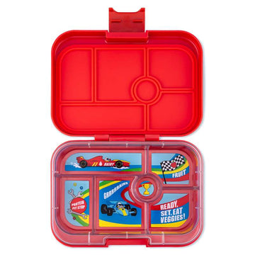 Yumbox Matlåda - Original - 6 rum - Roar Red/Racingbilar 