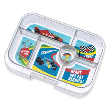 Yumbox Insatsbricka - Original Tray - 6 fack - Racingbilar 