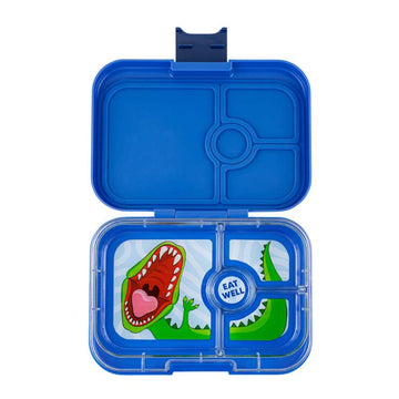 Yumbox Matlåda - Panino - 4 rum - Surf Blue/Dinosaur 