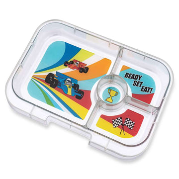 Yumbox Insatsbricka - Panino Bricka - 4 fack - Racingbilar 