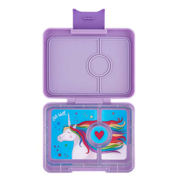 Yumbox Matlåda - Minisnack - 3 fack - Lavendel Lila/Unicorn 