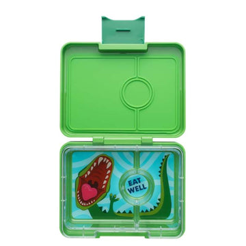 Yumbox Matlåda - Minisnack - 3 rum - Jurassic Green/Dinosaur 