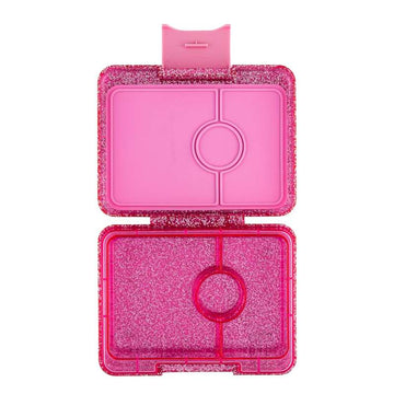Yumbox Matlåda - Minisnack - 3 fack - Sparkle Rose Glitter 