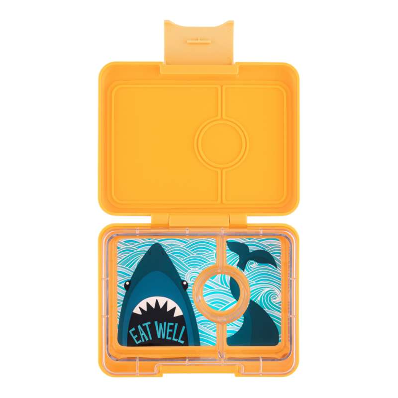 Yumbox Matlåda - Minisnack - 3 rum - Yoyo Yellow/Shark 