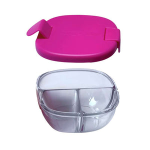 Yumbox Snackskål - 3 rum - Hallonrosa 