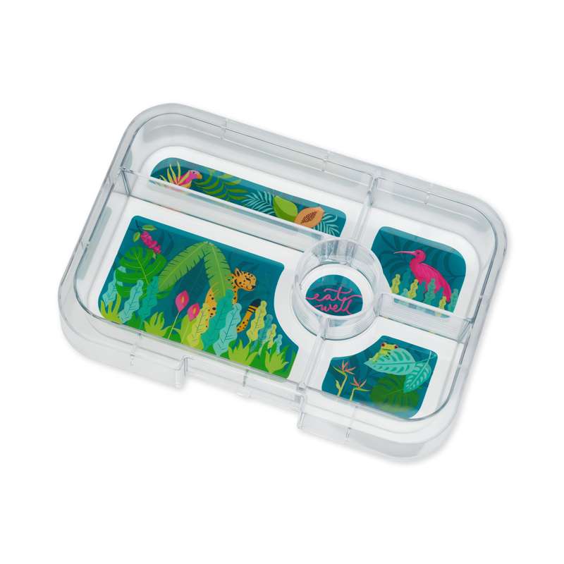 Yumbox Insatsbricka - Tapasbricka - 5 rum - Dschungel Pastell 