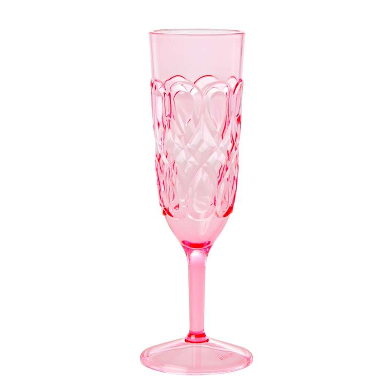 RICE Champagneglas i Akryl - Rosa 