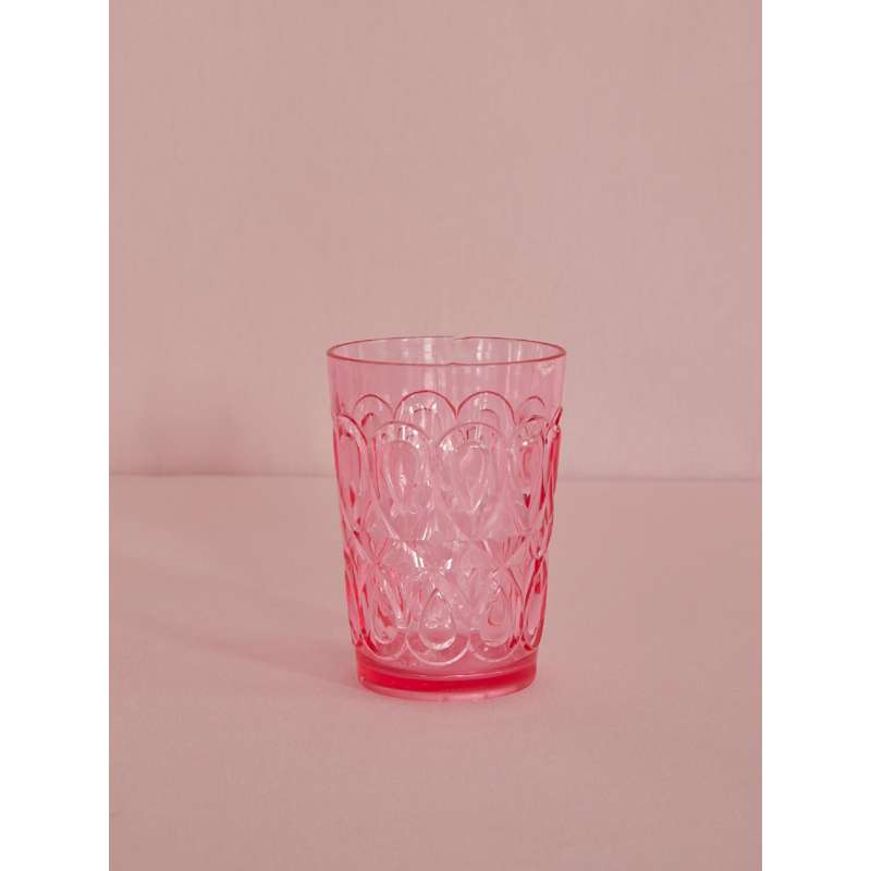 RICE Dricksglas i Akryl - Rosa 