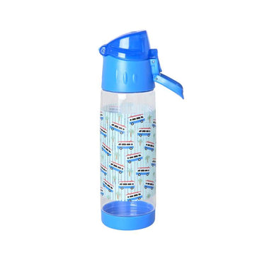 RICE Drickflaska med sugrörsfunktion - Bil - 500 ml. - Blå 