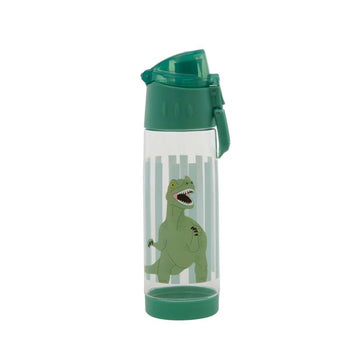RICE Drickflaska med Sugrörsfunktion - Dino - 500 ml. - Grön 