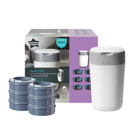 Tommee Tippee Blespand Sangenic Twist&Click - hvid + 6 refill-Blespand-Mammashop.dk