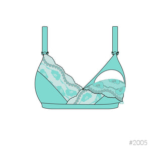 Carriwell New Mum Amnings-BH Lace Drop Cup - Vit