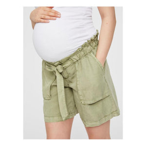 Mamalicious Bethune graviditets shorts - oliven grøn-Graviditetsshorts-Mammashop.dk